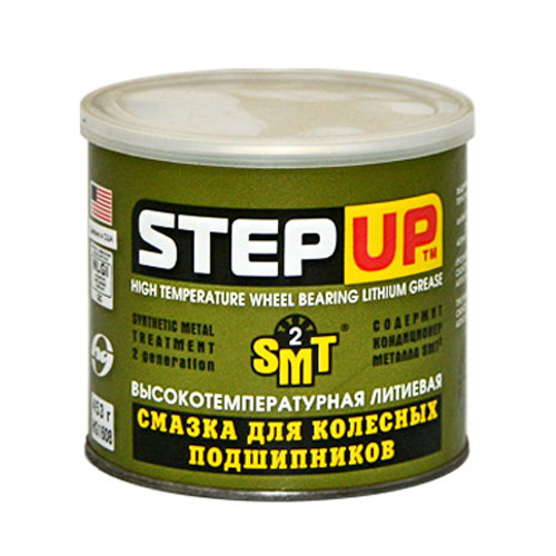 Высокотемпературная литиевая смазка с SMT2 для колесных подшипников StepUp (453 г)