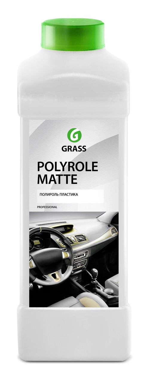 Полироль-очиститель пластика матовый «Polyrole Matte» GRASS (1 литр)