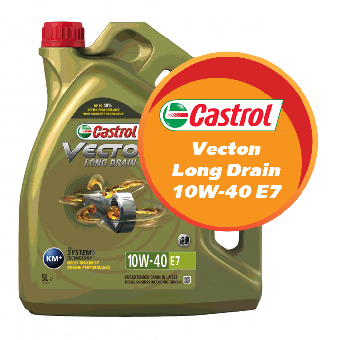 Castrol Vecton Long Drain 10W-40 Е7 (5 литров)