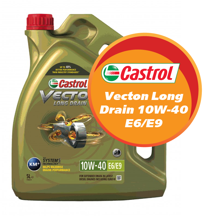 Castrol Vecton Long Drain 10W-40 Е6/Е9 (5 литров)