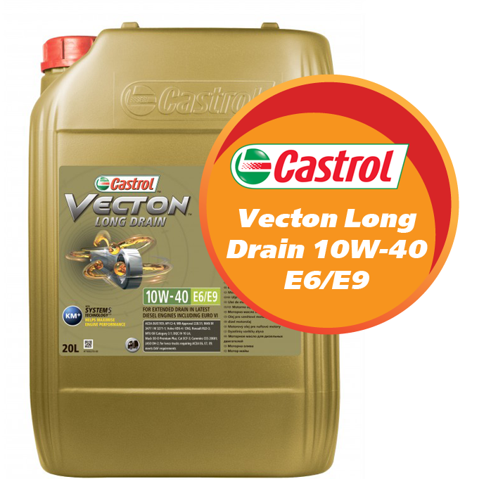 Castrol Vecton Long Drain 10W-40 Е6/Е9 (20 литров)