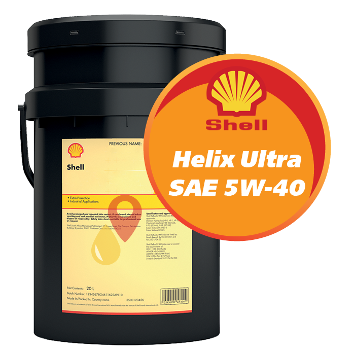 Shell Helix Ultra SAE 5W-40 (20 литров)