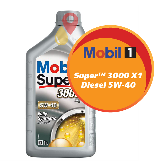 Mobil Super™ 3000 X1 Diesel 5W-40 (1 литр)