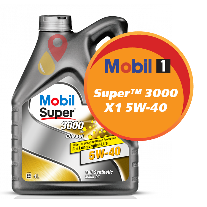 Mobil Super™ 3000 X1 5W-40 (4 литра)